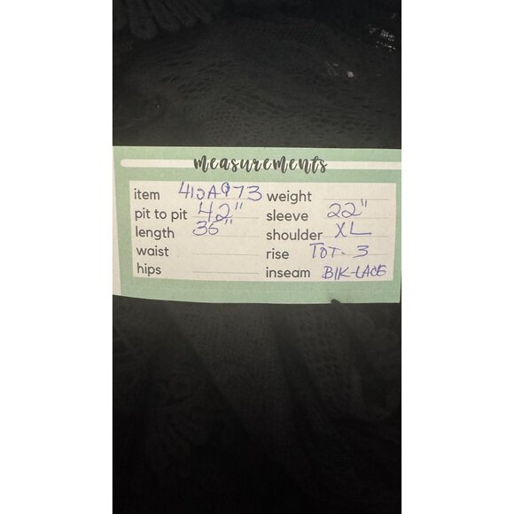 NEW Boho Gypsy XL Beach Goddess Swim Cover Up Black - Picture 12 of 13